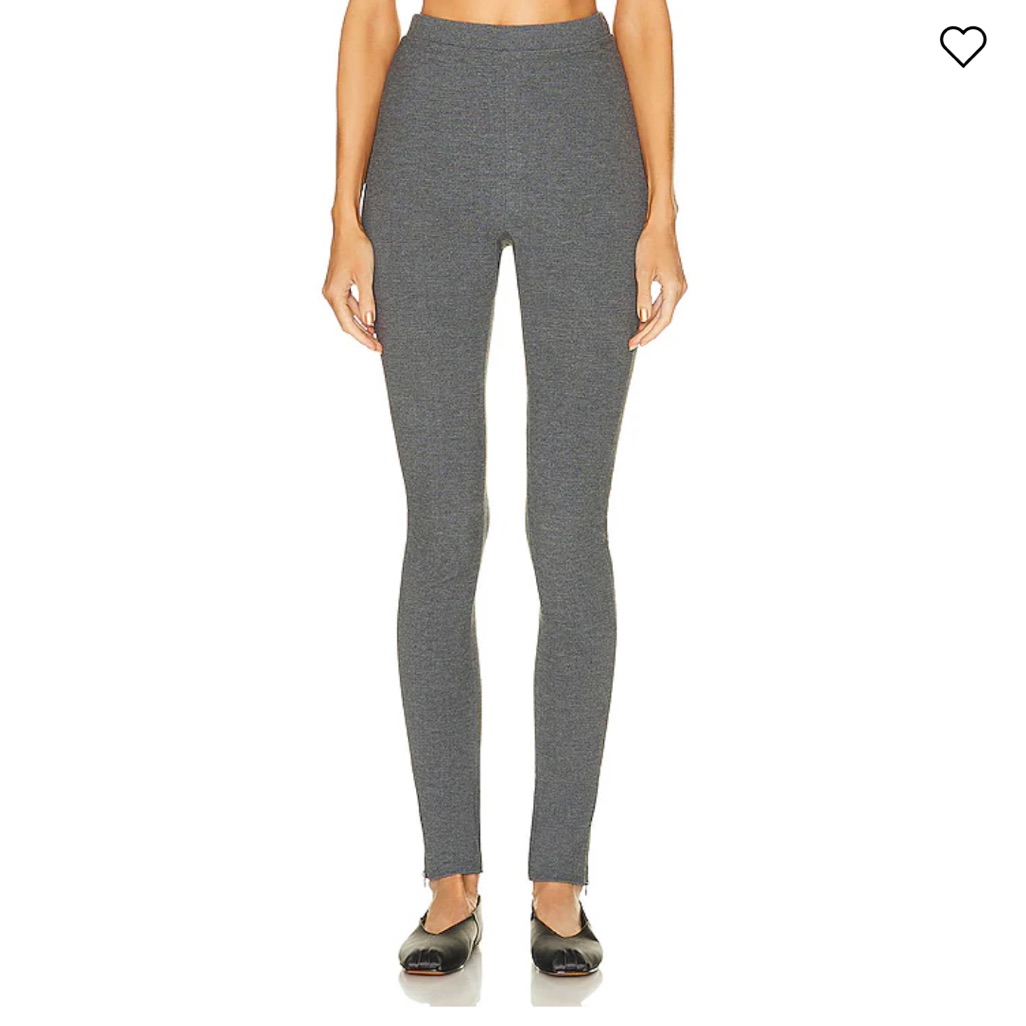 Toteme Gray Zip Leggings